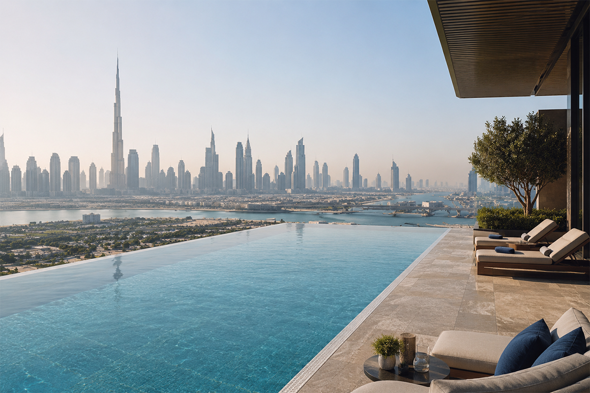 Rooftop-Pool-with-City-View for infinity pool idea