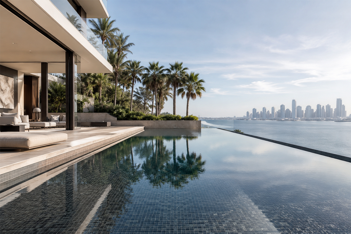 Geometric-Pool-with-Dark-Tiles
